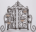 Metal Gate Candleholder