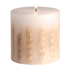Vanilla Scented Wheat Candle